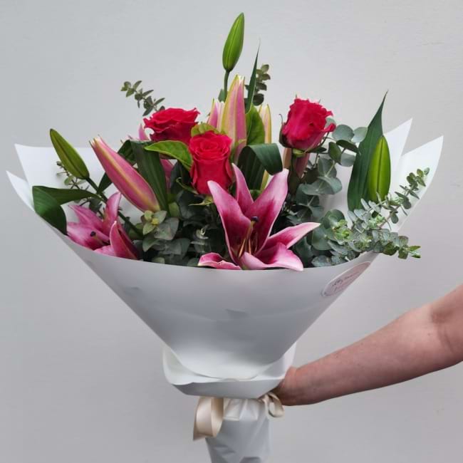 Rose & Oriental Lilies